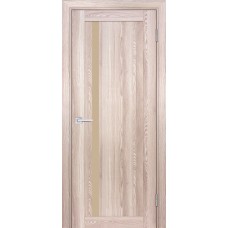 PSK-8 nanotex, ривьера крен-экрю 700*2000 стекло кремовый лакобель