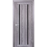 PSK-9 nanotex, ривьера грей ДП2000х900 стекло черный лакобель
