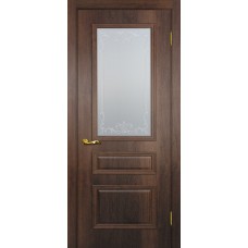 Верона-2 PVC дуб сан-томе ДО2000х800 стекло сатинат, контурный полимер бесцветный