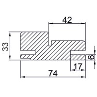 Подпятник №1 МДФ nanotex, пломбир 200*16*70 /Ф