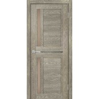 ТЕХНО-804 nanotex, гриджио 600*2000 стекло бронза сатинат, черный лакобель