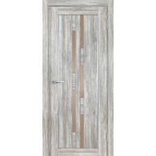 PSL-33 nanotex, сан-ремо серый 700*2000 стекло сатинат бронза