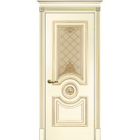 Smalta-18 ДО 600*2000 Ral1013 Слоновая кость, патина золото, шелкотрафаретная печать ИД