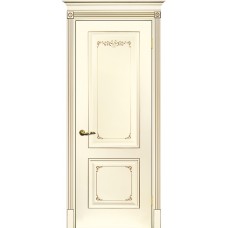 Smalta-14 ДГ 700*2000 Ral1013 Cлоновая кость, патина шампань ИД