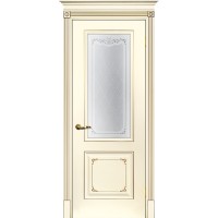 Smalta-14 ДО 700*2000 Ral1013 Слоновая кость, патина шампань, сатинат УФ печать ИД