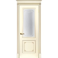 Smalta-14 ДО 700*2000 Ral1013 Слоновая кость, патина шампань, сатинат УФ печать ИД