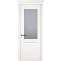 Smalta-15 ДО 900*2000 Ral9010 Молочный, ст.матовое с гравировкой Л
