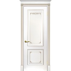 Smalta-14 ДГ 700*2000 Ral9003 Белый, патина шампань ИД