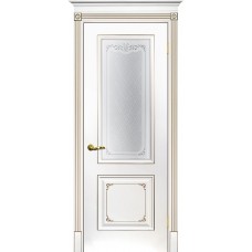 Smalta-14 ДО 600*2000 Ral 9003 Белый, патина шампань, шелкотрафаретная печать ИД