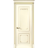 Smalta-14 ДГ 700*2000 Ral 1013 Слоновая кость, патина золото ИД