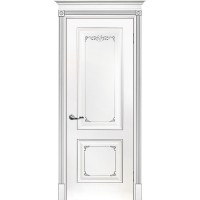 Smalta-14 ДГ 600*2000 Ral 9003 Белый, патина серебро ИД