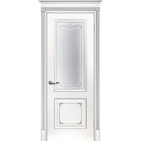 Smalta-14 ДО 900*2000 Ral 9003 Белый, патина серебро, сатинат УФ печать ИД