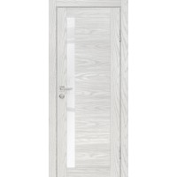 PSM-11 PP дуб скай бежевый, 600*2000 стекло белоснежный лакобель