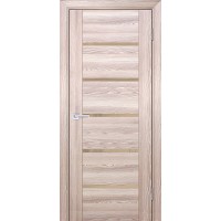 PSK-7 nanotex, ривьера крен-экрю 900*2000 стекло кремовый лакобель