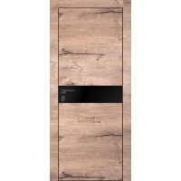 PX-13 PP дуб пацифик, 800*2000 черный мателак, черная кромка 4 ст. вр.под петли,замок AGB, 2отв.