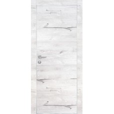 PX-1 PP дуб арктик, 700*2000 врезка под петли и замок AGB Al-кромка с 4-х сторон