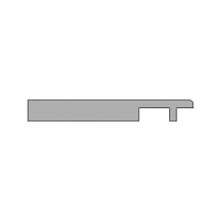 Наличник прямой PP, заподлицо, дуб арктик 90*10*2150, телескоп (внешний)