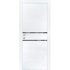 PX-18 PP дуб скай белый, 800*2000 зеркало тонированное врезка под петли и замок AGB кромка с 4 ст.