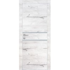 PX-18 PP дуб арктик, 700*2000 лунный мателак врезка под петли и замок AGB Al-кромка с 4-х ст.