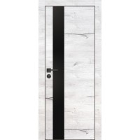 PX-10 PP дуб арктик, 550*1900 черный мателак врезка под петли и замок AGB черная кромка с 4-х ст