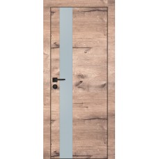 PX-10 PP дуб пацифик, 600*2000 лунный мателак врезка под петли и замок AGB черная кромка с 4-х ст