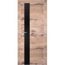 PX-10 PP дуб пацифик, 600*2000 черный мателак врезка под петли и замок AGB Al-кромка с 4-х ст