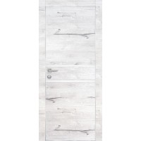 PX-18 PP дуб арктик, 550*1900 белый мателак врезка под петли и замок AGB Al-кромка с 4-х ст