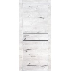 PX-18 PP дуб арктик, 550*1900 серый мателак врезка под петли и замок AGB Al-кромка с 4-х ст