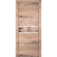 PX-18 PP дуб пацифик, 600*1900 белый мателак врезка под петли и замок AGB черная кромка с 4-х ст