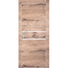 PX-18 PP дуб пацифик, 600*1900 латте мателак врезка под петли и замок AGB Al-кромка с 4-х ст
