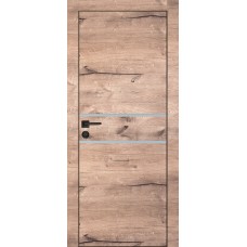PX-18 PP дуб пацифик, 600*1900 лунный мателак врезка под петли и замок AGB черная кромка с 4-х ст