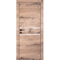 PX-18 PP дуб пацифик, 700*2000 латте мателак врезка под петли и замок AGB черная кромка с 4-х ст