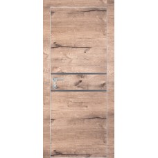 PX-18 PP дуб пацифик, 700*2000 серый мателак врезка под петли и замок AGB Al-кромка с 4-х ст