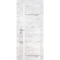 PX-8 PP дуб арктик, 550*1900 белый мателак врезка под петли и замок AGB Al-кромка с 4-х ст
