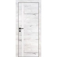PX-8 PP дуб арктик, 550*1900 белый мателак врезка под петли и замок AGB черная кромка с 4-х ст