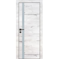 PX-8 PP дуб арктик, 600*1900 лунный мателак врезка под петли и замок AGB черная кромка с 4-х ст