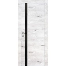 PX-8 PP дуб арктик, 600*2000 черный мателак врезка под петли и замок AGB Al-кромка с 4-х ст