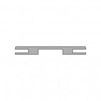 Добор soft-touch, серый бархат 100*10*2070, телескоп