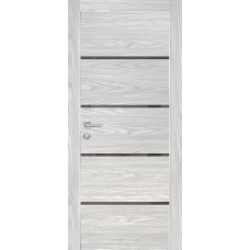 PX-17 PP дуб скай бежевый, 800*2000 серый лакобель врезка под петли и замок AGB Al-кромка с 4-х ст