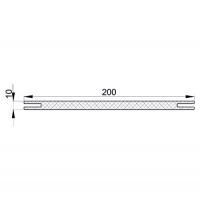 Добор эмаль Ral9003 белый 200*10*2070, телескоп