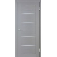 Деко-19 nanotex soft, серый тик 900*2000 стекло белый сатинат