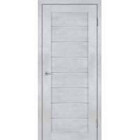 Лайт-08 nanotex, бетон снежный 800*2000 стекло белый сатинат