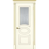 Smalta-03 ДО 800*2000 Ral1013 Слоновая кость, патина золото, сатинат УФ печать ИД