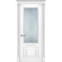 Smalta-04 ДО 800*2000 Ral9003 Белый, патина серебро, сатинат УФ печать ИД