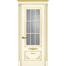 Smalta-09 ДО 600*2000 Ral1013 Слоновая кость, патина золото, сатинат УФ печать ИД