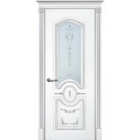 Smalta-11 ДО 700*2000 Ral9003 Белый, патина серебро, сатинат УФ печать №2 ИД