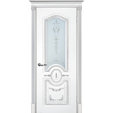 Smalta-11 ДО 700*2000 Ral9003 Белый, патина серебро, сатинат УФ печать №2 ИД