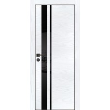 PX-16 PP дуб скай белый, 900*2000 черный лак. врезка под петли и замок AGB Черная-кромка с 4-х ст