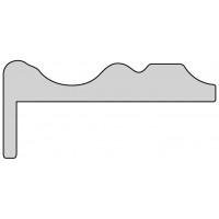 Наличник фигурный "Волна 13/4" эмаль, Белый 80*16*2150 телескоп /МР/