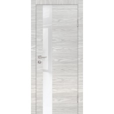 P-10 NEW PP дуб скай бежевый, 700*2000 стекло белоснежный лакобель